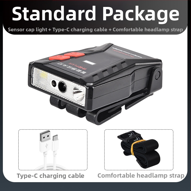 Yinnuo Headlamp Fishing Special Rechargeable Head-mounted Super Bright Mini Ultra Light Light Small Night Fishing Επαγωγική Λάμπα Καπέλου