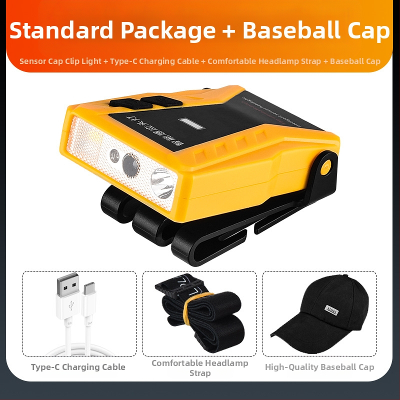 Yinnuo Headlamp Fishing Special Rechargeable Head-mounted Super Bright Mini Ultra Light Light Small Night Fishing Επαγωγική Λάμπα Καπέλου