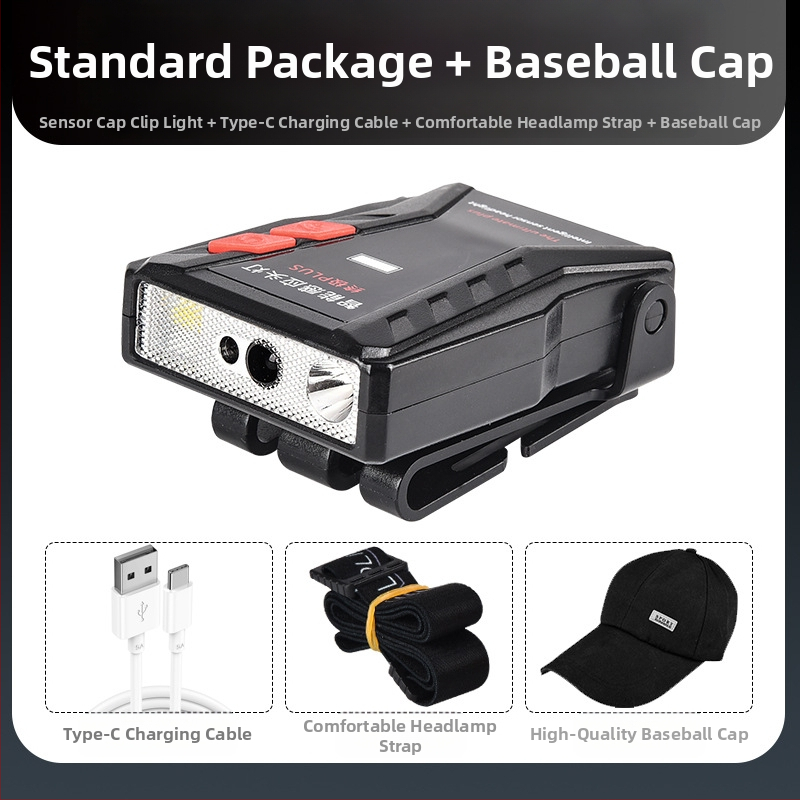 Yinnuo Headlamp Fishing Special Rechargeable Head-mounted Super Bright Mini Ultra Light Light Small Night Fishing Επαγωγική Λάμπα Καπέλου