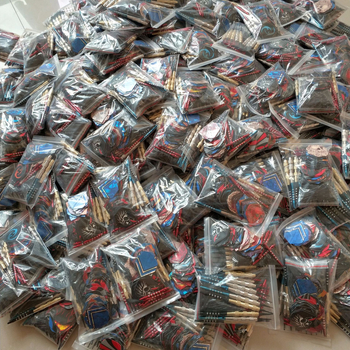 Смесени 18g железни, помеднени, безопасни меки стрелички 12 стрелички + 42 опашни крила + 100 главички + 6 алуминиеви пръчки безплатно