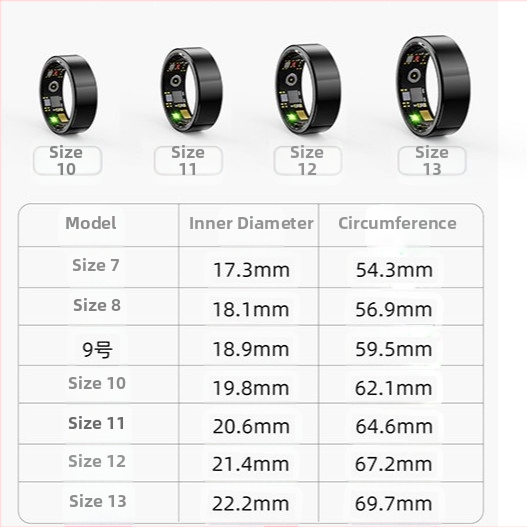 R11M Смарт пръстен Смарт пръстен Пулс ритъм Сън Упражнения Мониторинг IP68 Водоустойчив Smarthealth