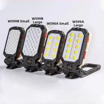 Új COB munkalámpa USB töltő LED mágnessel Horoggal ellátott teljesítménykijelző Vészhelyzeti zseblámpa Ellenőrző lámpa