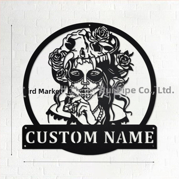 Határokon átnyúló független állomás kreatív fém vas faldekoráció hálószoba üreges faldekoráció belső dekorációs kézművesség