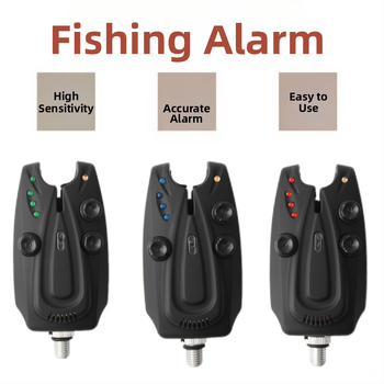 Határokon átnyúló új termék, multifunkcionális horgászat 1-4 riasztással, digitális tengeri bottal, éjszakai horgászat, intelligens harapáshorog, villogó fényjelzéssel