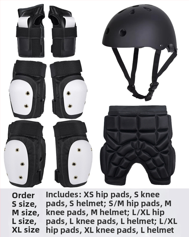 Riedlenčių apsaugos Profesionalus riedučių sportas Vaikų ir suaugusiųjų čiuožimas Kelių apsaugos Alkūnių apsaugos Delnų apsaugos Šešių dalių šalmas Luchongo čiuožimui