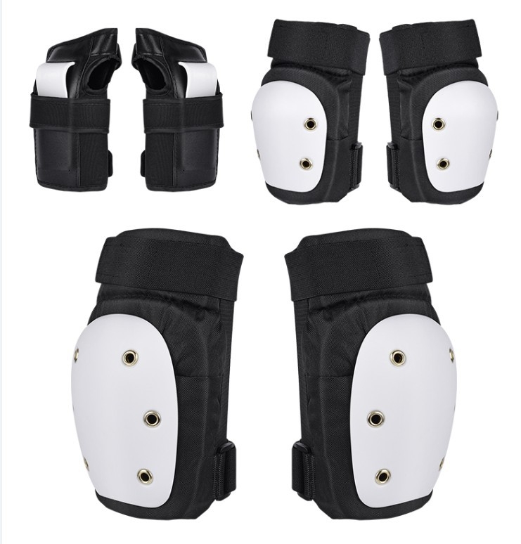 Riedlenčių apsaugos Profesionalus riedučių sportas Vaikų ir suaugusiųjų čiuožimas Kelių apsaugos Alkūnių apsaugos Delnų apsaugos Šešių dalių šalmas Luchongo čiuožimui