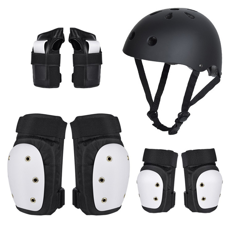 Riedlenčių apsaugos Profesionalus riedučių sportas Vaikų ir suaugusiųjų čiuožimas Kelių apsaugos Alkūnių apsaugos Delnų apsaugos Šešių dalių šalmas Luchongo čiuožimui