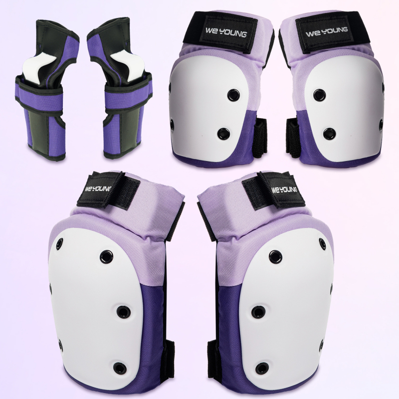 Riedlenčių apsaugos Profesionalus riedučių sportas Vaikų ir suaugusiųjų čiuožimas Kelių apsaugos Alkūnių apsaugos Delnų apsaugos Šešių dalių šalmas Luchongo čiuožimui