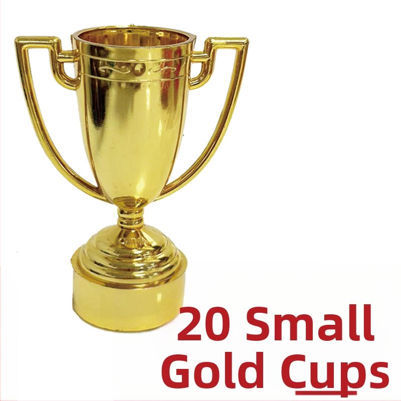 Maza zelta krūzīte, zelta vīriņš, nav sudraba krūzīte, zelta plastmasas trofeja, bērnudārza balva, bērnu izglītības piederumi, klasesbiedriem