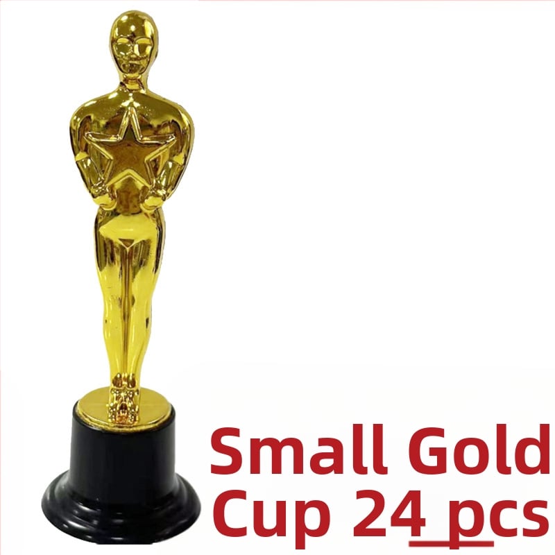 Maza zelta krūzīte, zelta vīriņš, nav sudraba krūzīte, zelta plastmasas trofeja, bērnudārza balva, bērnu izglītības piederumi, klasesbiedriem