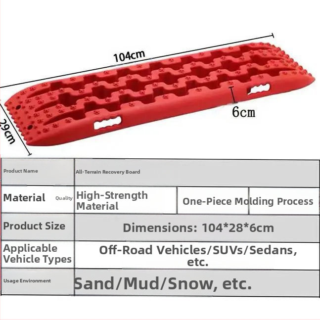 Maastikuautode päästelaud, isejuhtiva autorehvi libisemisvastane laud, vajumisvastane laud, välistingimustes kasutatav muda- ja lumepäästelaud