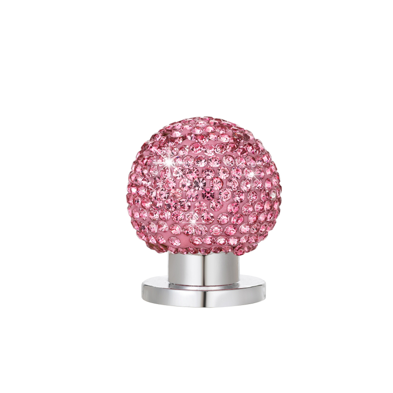 Uus teemantkuuliga ühe nupuga käivitusrõnga isiksusega ümmargune auto universaalne dekoratiivne rõngas auto süütenupu kate