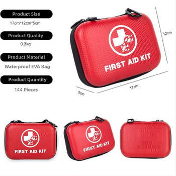 Комплект за първа помощ за кола Amazon Spot, преносим водоустойчив комплект за спешни случаи Eva, спасяване на открито