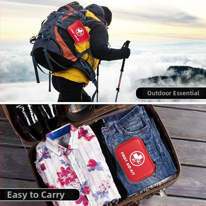 Комплект за първа помощ за кола Amazon Spot, преносим водоустойчив комплект за спешни случаи Eva, спасяване на открито