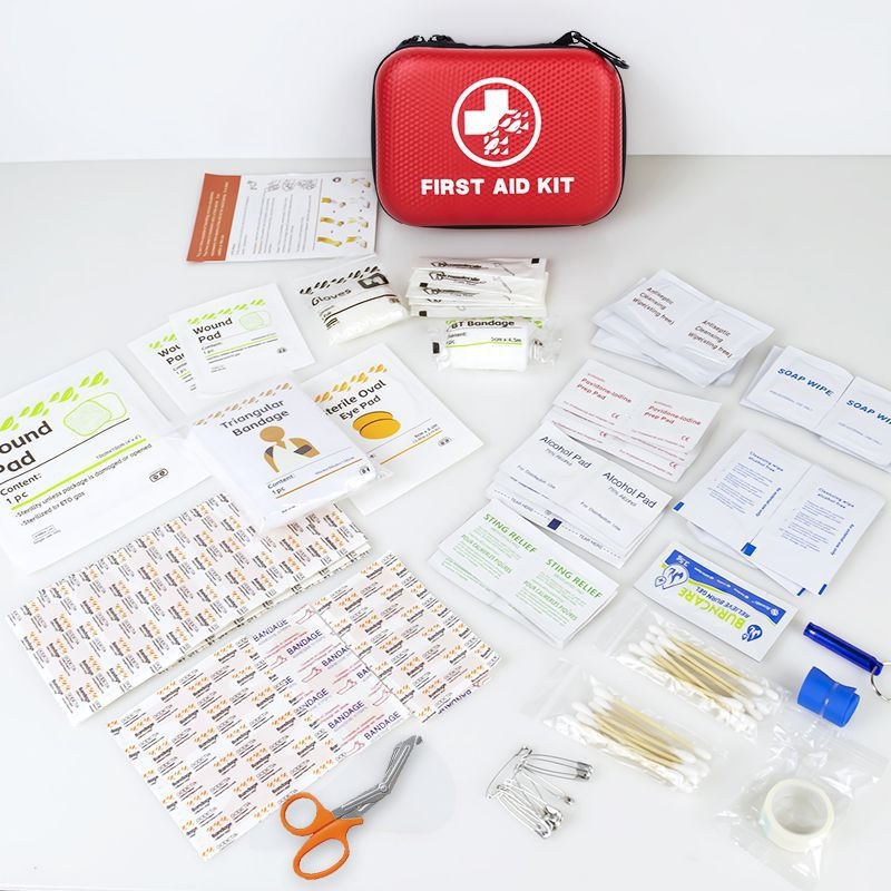 Комплект за първа помощ за кола Amazon Spot, преносим водоустойчив комплект за спешни случаи Eva, спасяване на открито