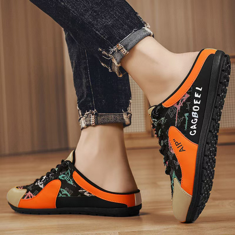 Baotou pooltoetavad kingad meestele 2024. aasta piiriülesed plahvatused riidega kaetud hingavad kuumakindlad õues kasutatavad vabaajajalatsid üheastmelised laisad kingad