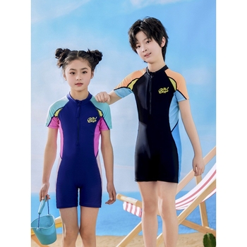 Παιδικά Μαγιό για Αγόρια και Κορίτσια, Σώμα με Σώμα για Μεσαία και Μεγάλα Παιδιά, Μαθητές, Αγόρια και Κορίτσια, Βρεφικά Αντηλιακά Μαγιό Γρήγορου Στεγνώματος, Καλοκαίρι, Νέο Στυλ