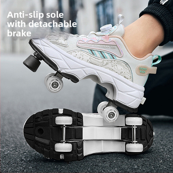 Laste Runaway kingad tüdrukute nähtamatud neljarattalised kahanevad poiste plahvatusohtlikud kõndimiskingad tüdrukute uued täiskasvanute rihmarattad algkooliõpilastele