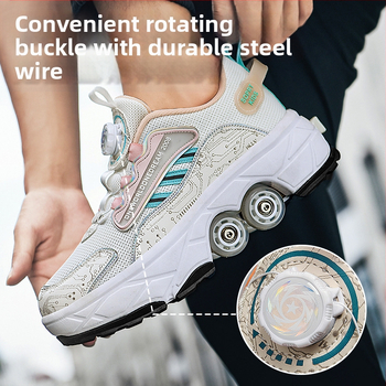 Laste Runaway kingad tüdrukute nähtamatud neljarattalised kahanevad poiste plahvatusohtlikud kõndimiskingad tüdrukute uued täiskasvanute rihmarattad algkooliõpilastele