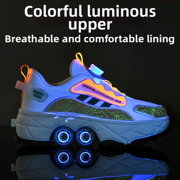 Laste Runaway kingad tüdrukute nähtamatud neljarattalised kahanevad poiste plahvatusohtlikud kõndimiskingad tüdrukute uued täiskasvanute rihmarattad algkooliõpilastele