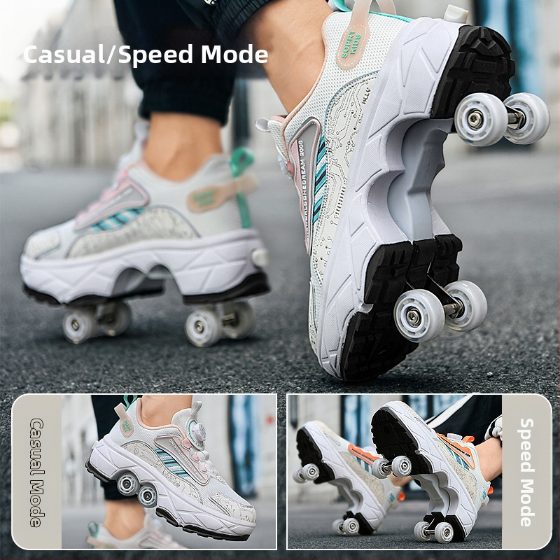 Laste Runaway kingad tüdrukute nähtamatud neljarattalised kahanevad poiste plahvatusohtlikud kõndimiskingad tüdrukute uued täiskasvanute rihmarattad algkooliõpilastele