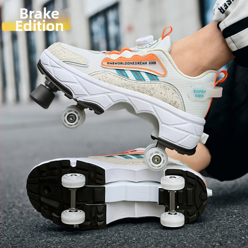 Laste Runaway kingad tüdrukute nähtamatud neljarattalised kahanevad poiste plahvatusohtlikud kõndimiskingad tüdrukute uued täiskasvanute rihmarattad algkooliõpilastele