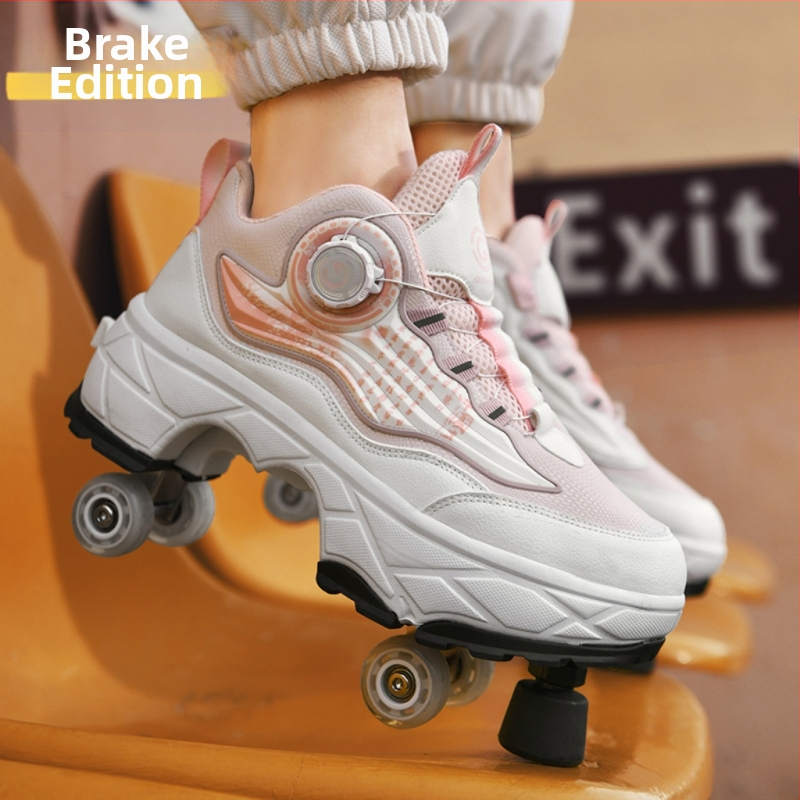 Laste Runaway kingad tüdrukute nähtamatud neljarattalised kahanevad poiste plahvatusohtlikud kõndimiskingad tüdrukute uued täiskasvanute rihmarattad algkooliõpilastele