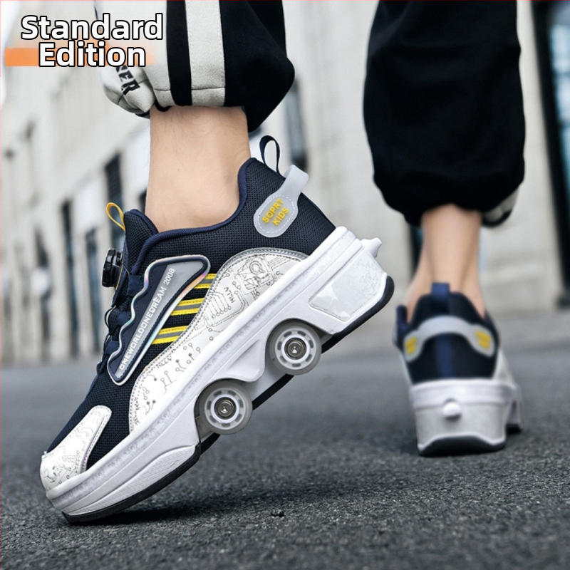 Laste Runaway kingad tüdrukute nähtamatud neljarattalised kahanevad poiste plahvatusohtlikud kõndimiskingad tüdrukute uued täiskasvanute rihmarattad algkooliõpilastele