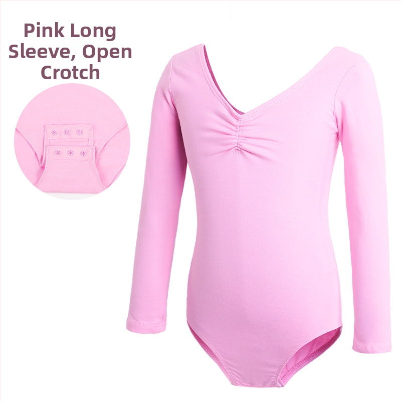 Детско танцово облекло, Дамско лятно боди с къс ръкав, Облекло за изпити по балетна гимнастика за момичета, Облекло за практикуване на китайски танци