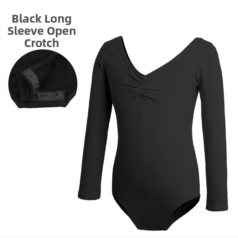 Детско танцово облекло, Дамско лятно боди с къс ръкав, Облекло за изпити по балетна гимнастика за момичета, Облекло за практикуване на китайски танци