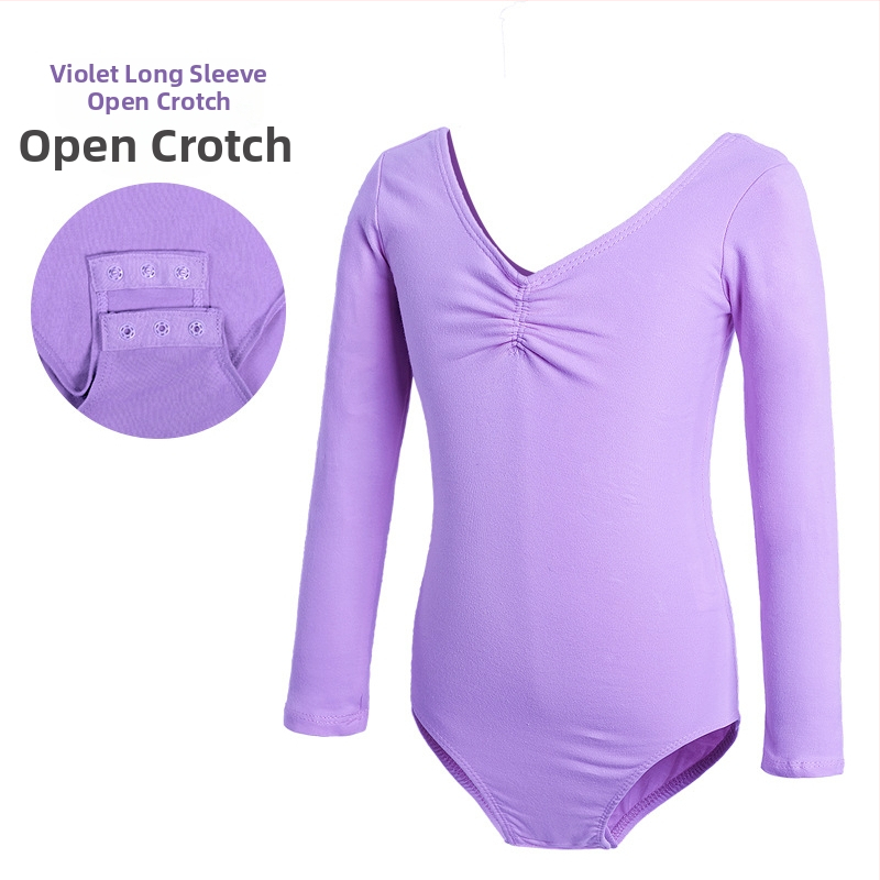 Детско танцово облекло, Дамско лятно боди с къс ръкав, Облекло за изпити по балетна гимнастика за момичета, Облекло за практикуване на китайски танци