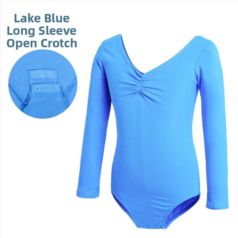 Детско танцово облекло, Дамско лятно боди с къс ръкав, Облекло за изпити по балетна гимнастика за момичета, Облекло за практикуване на китайски танци