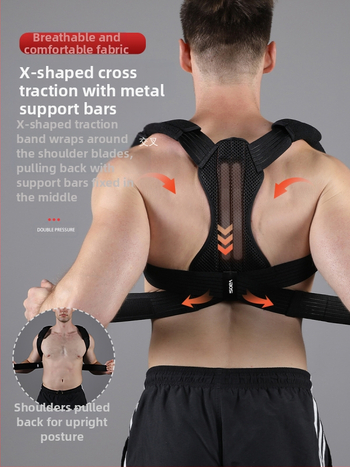 „Vbosi“ laikysenos korekcinis diržas paaugliams ir suaugusiesiems, apsaugantis nuo kupros nugaros, plieninės plokštės atramos korektorius, fiksuotas gamintojas, didmeninė prekyba
