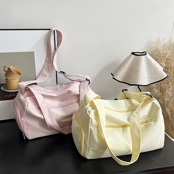 Sport jóga fitnesztáska női tárolós keresztpántos hátizsák férfiaknak nagy kapacitású, egyszínű, rövid távolságra szánt, könnyű utazótáska határokon átnyúló