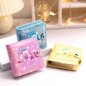 Идол албум звезда преследва момиче малък картон за съхранение на подвижни листа три инчова снимка дворец решетка полароид фотоалбум колекция картичка
