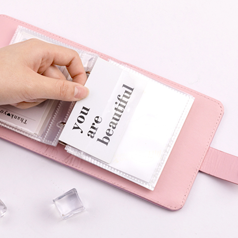 Идол албум звезда преследва момиче малък картон за съхранение на подвижни листа три инчова снимка дворец решетка полароид фотоалбум колекция картичка