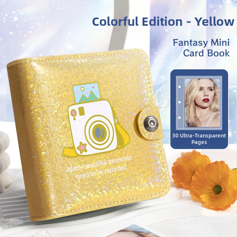 Идол албум звезда преследва момиче малък картон за съхранение на подвижни листа три инчова снимка дворец решетка полароид фотоалбум колекция картичка