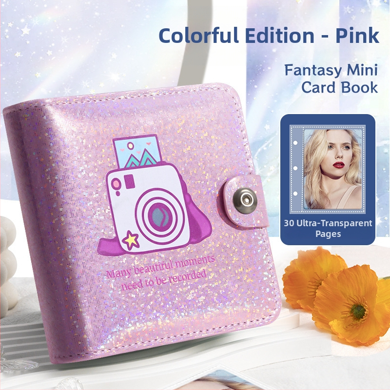 Идол албум звезда преследва момиче малък картон за съхранение на подвижни листа три инчова снимка дворец решетка полароид фотоалбум колекция картичка