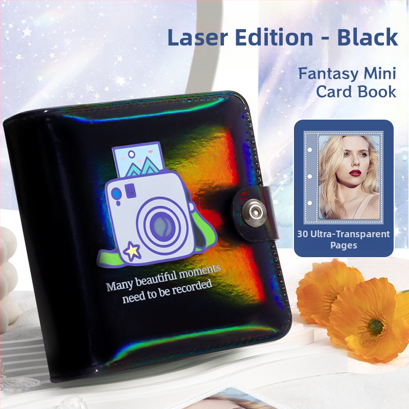 Идол албум звезда преследва момиче малък картон за съхранение на подвижни листа три инчова снимка дворец решетка полароид фотоалбум колекция картичка