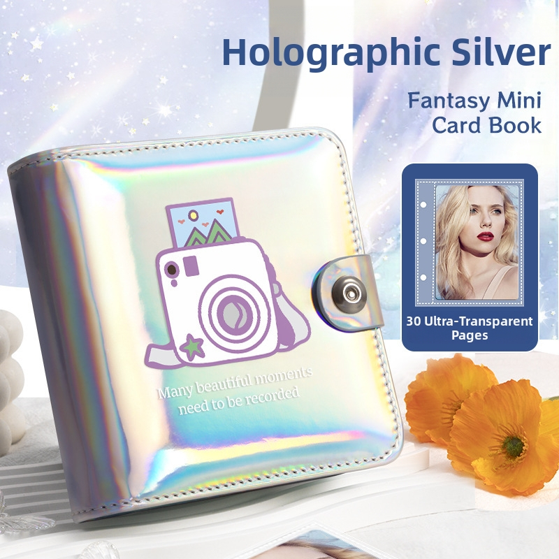 Идол албум звезда преследва момиче малък картон за съхранение на подвижни листа три инчова снимка дворец решетка полароид фотоалбум колекция картичка