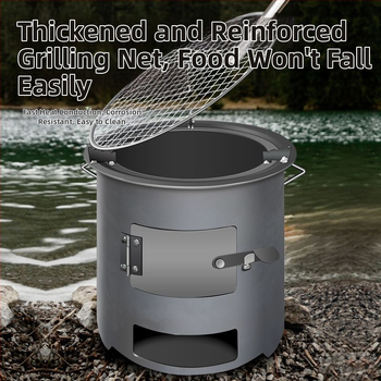 Lauko kepimo krosnelės, malkų degiklio šildymo, 06 daugiafunkcinės krosnelės, naujos nešiojamos, 5 arbatos perpylimo, kolekcija