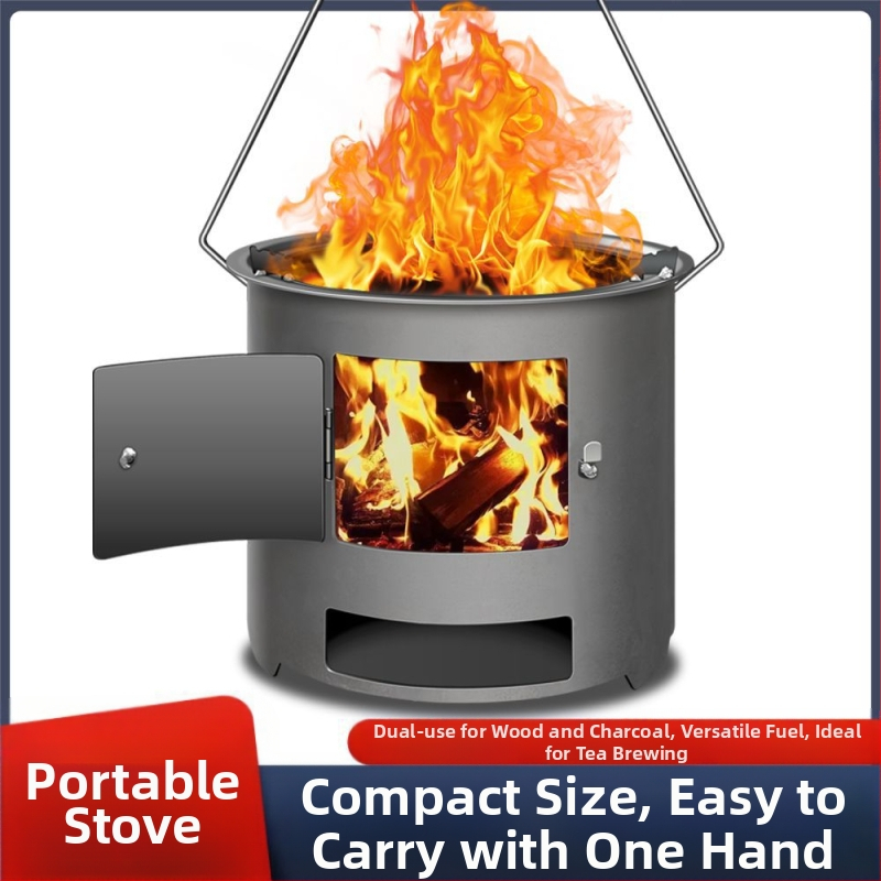 Колекция от външна печка за печене на дърва за огрев, горелка за отопление 06, многофункционална печка, нова преносима 5, трансфер на чай