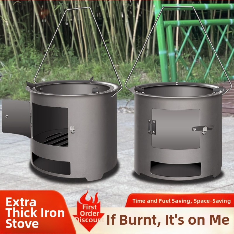 Колекция от външна печка за печене на дърва за огрев, горелка за отопление 06, многофункционална печка, нова преносима 5, трансфер на чай