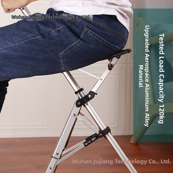 Сгъваем стол с патерица Hemeide с едно щракване, многофункционален неплъзгащ се стол, сгъваем стол с патерица за възрастни хора