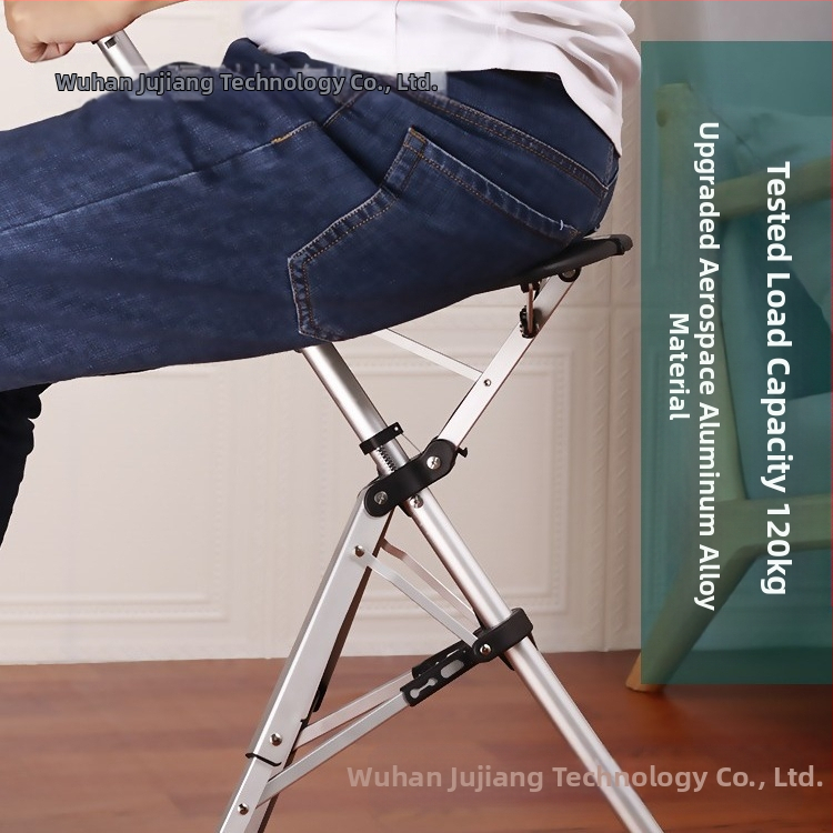 Сгъваем стол с патерица Hemeide с едно щракване, многофункционален неплъзгащ се стол, сгъваем стол с патерица за възрастни хора