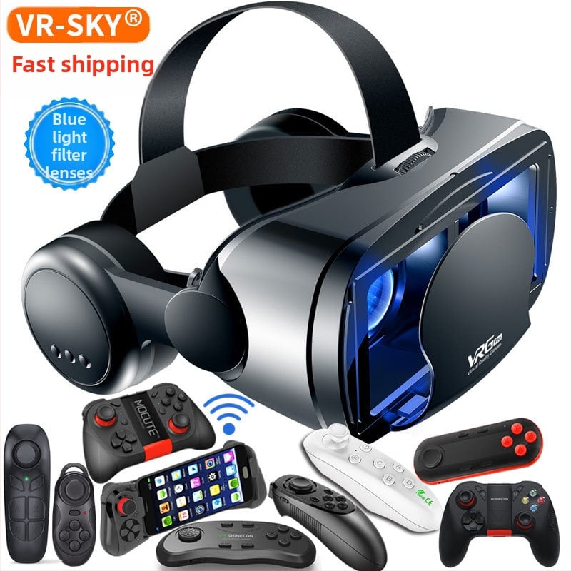 Трансграничен избор на VRGPro VR очила за синя защита на очите, нови големи слушалки, мобилен телефон, каска за виртуална реалност 3D VR