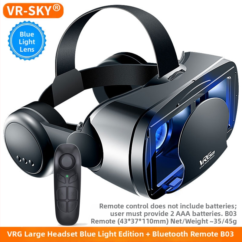 VRGPro VR szemüveg, kék szemvédő, új, nagyméretű fejhallgató, mobiltelefon, virtuális valóság sisak, 3D VR, határokon átnyúló választék