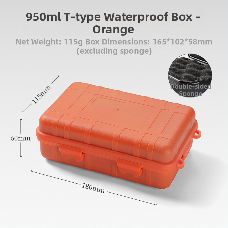 Mali EDC alat za preživljavanje na otvorenom, otporan na udarce, vodootporna kutija, zatvorena kutija, kolekcija za preživljavanje na terenu