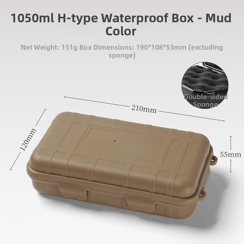 Mali EDC alat za preživljavanje na otvorenom, otporan na udarce, vodootporna kutija, zatvorena kutija, kolekcija za preživljavanje na terenu