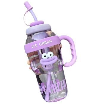 Παγάκι μεγάλης χωρητικότητας, υψηλής αξίας, Big Mac για κορίτσια, μεγάλο ποτήρι νερού, βολικό με καλαμάκι, αρωματικό πλαστικό κύπελλο τσαγιού